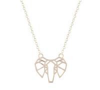 Sopodbacker Collier Pendentif Argent Bijoux Hommes Femmes Necklace Animal Pendentif Éléphant Collier Bijoux 金色