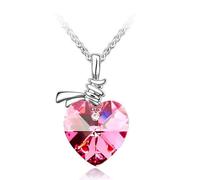 Sopodbacker Collier Pendentif Argent Bijoux Hommes Femmes Necklace Arc Amour Collier Coeur Pendentif Accessoires Hommes Et Femmes Punk Fête De Mariage Géométrique 银深粉