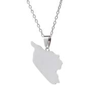Sopodbacker Collier Pendentif Argent Bijoux Hommes Femmes Necklace Carte Pendentif Bijoux Punk Party Collier De Mariage pour Hommes Femmes Cadeaux