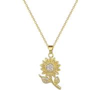 Sopodbacker Collier Pendentif Argent Bijoux Hommes Femmes Necklace Classique Rétro Romantique Blanc Bijoux Tournesol Collier Dîner Pendentif Fête De Mariage Boho