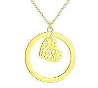 Sopodbacker Collier Pendentif Argent Bijoux Hommes Femmes Necklace Coeur Chance Pendentif Collier Bijoux Cadeau Hommes Et Femmes Rétro Party Géométrie