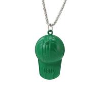 Sopodbacker Collier Pendentif Argent Bijoux Hommes Femmes Necklace Colliers Chapeau Ruban Dollar Signe Visage Souriant Double Dauphins Coquillage Avion Pendentif Greenhat
