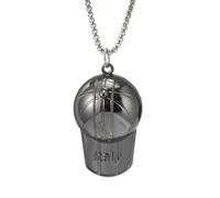 Sopodbacker Collier Pendentif Argent Bijoux Hommes Femmes Necklace Colliers Chapeau Ruban Dollar Signe Sourire Visage Double Dauphins Coquillage Avion Pendentif Gunblackhat