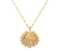 Sopodbacker Collier Pendentif Argent Bijoux Hommes Femmes Necklace Fête De Mariage Boho Girl Fleur Collier Classique Dames Clavicule Chaîne
