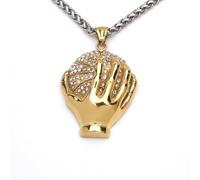 Sopodbacker Collier Pendentif Argent Bijoux Hommes Femmes Necklace Hip Hop Shooter Pendentif Hip Hop Street Collier Hommes Et Femmes Rétro Party Géométrie