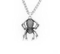 Sopodbacker Collier Pendentif Argent Bijoux Hommes Femmes Necklace Pendentif Araignée Collier Animal Rétro Pour Hommes Et Femmes Punk Géométrique 单吊坠