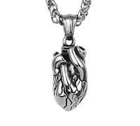 Sopodbacker Collier Pendentif Argent Bijoux Hommes Femmes Necklace Pendentif Hip-Hop Simple Collier De Rue Hommes Et Femmes Rétro Soirée Géométrique Punk