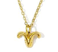 Sopodbacker Collier Pendentif Argent Bijoux Hommes Femmes Necklace Signes 12 Constellation Collier Imperméable Pendentif Bijoux Femme Usure Quotidienne Xk036-1