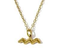 Sopodbacker Collier Pendentif Argent Bijoux Hommes Femmes Necklace Signes 12 Constellation Collier Imperméable Pendentif Bijoux Femme Usure Quotidienne Xk036-11