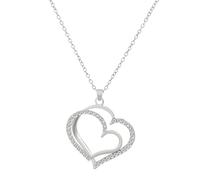 Sopodbacker Collier Pendentif Argent Bijoux Hommes Femmes Necklaceamour Rétro Hollow Coeur Pendentif Collier Mariage Blanc K6006