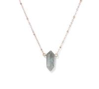 Sopodbacker Party Collier Pendentif Argent Bijoux Hommes Femmes Necklace Collier Labradorite Collier pour Femme Collier 1.Labradorite