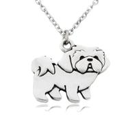 Sopodbacker Party Collier Pendentif Argent Bijoux Hommes Femmes Necklace Vintage Boho Shih Tzu Chien Pendentif Colliers pour Filles Pendentif Chaîne Animal Collier Femmes Leftnecklace