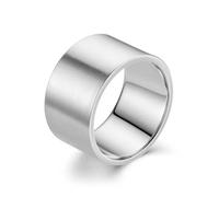 Sopodbacker Ring Bagues Bague Bijoux Femme Hommes Classique 12Mm Grand Visage Large Bague pour Hommes Bague 12 Silvercolor