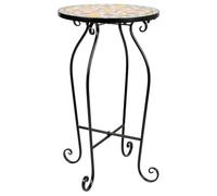 Soporte De Mosaico Y Forja Negro