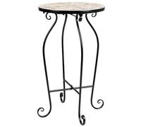 Soporte De Mosaico Y Forja Negro