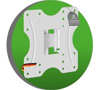 Soporte De Pared Para Tv, Soporte Universal Inclinable Y Giratorio, Vesa Máx. 200x200 Mm, Para Monitor De Tv Plano Y Curvo De 23-42 Pulgadas De Hasta 30 Kg, Blanco