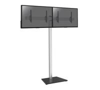 Support sur pied pour 2 écrans TV 43'' - 49'' - Hauteur 240cm - A poser - Inclinable