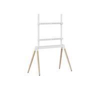 Soporte de TV Gembird TVS-86F-01-W Blanco/Madera 55-86" Gestión de cables integrada