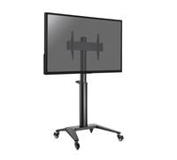 Soporte móvil para pantallas 37''-70'' Altura 125-160cm, Negro