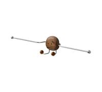 Soporte Organizador de Coleteros - Rack de Pared con Soporte para Móvil | Madera y Metal Resistente, Diseño con y Adhesivo, para Baño y Recibidor