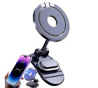 Soporte Plegable Para Teléfono De Coche Con Rotación De 360 Grados : Soporte Magnético Para Salpicadero, Agarre Ajustable, Rotación Y Plegado, Diseño Plegable | Móvil Universal Para Navegación Todos