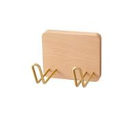 Soporte Secador Pelo Support de sèche-Cheveux en Bois, Support organisé Mural, Support de lisseur de Cheveux, Ensemble d'accessoires de Salle de Bains, Maison (Color : Beech 10x12)