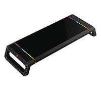 Conceptronic Support de bureau gaming THORNE01B Ergonomique Hub USB 2.0 Lumière RGB