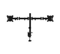 Soporte Table à deux bras Affichage 2 écrans 13-27 Bras inclinable et pivotant sur 360º max. Vesa 100x100 Jusqu'à 8 kg