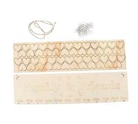 SOPOTUTU 1 ensemble Calendrier Anniversaire Bois à Accrocher Plaque Rappel DIY pour Fête Familiale et Décoration Murale Outil Créatif pour Souvenir des Dates Importantes