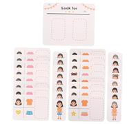 SOPOTUTU 1 Ensemble Jeu de Cartes Éducatif Montessori pour Garçon Fille Développer Les Compétences Observation Pensée à Travers Un Jeu Famille pour Tout Petits Parents