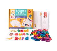 SOPOTUTU 1 Ensemble Jeu Éducatif de Lettres pour Puzzle de Reconnaissance des Mots Anglais Cartes pour Développer Mémoire et Orthographe