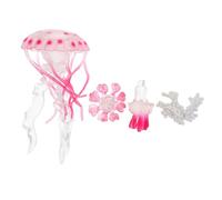 SOPOTUTU 1 Ensemble Ornements De Méduses Petites Figurines d'animaux Marins Jouets d'animaux Marins Figurines d'animaux De Mer Apprendre des Jouets Jeux Préscolaires Cycles De Vie Plastique