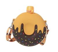 SOPOTUTU 1 Pièce Gourde Silicone Portable Forme de Donut pour Garçon Fille Bouteille Eau Pratique pour Activités Extérieures et
