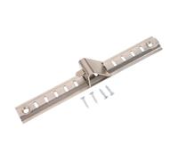 SOPOTUTU 1 Set Support de Glissière Réglable pour Étagère de Réfrigérateur et Congélateur en Acier Inoxydable avec Vis et Crochet