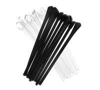 SOPOTUTU 10 paires Embouts Branches Lunettes Antidérapants pour Lunettes Fines Protections Confortables et Durables Deux Couleurs Remplacement Facile pour Branches Métal