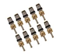 SOPOTUTU 10 Pièces Aiguille de soupape de climatiseur Chargement pour pression cœur haut air noyau de tige de valve obus de valve de remplacement fourniture de voiture cuivre Doré