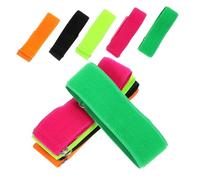 SOPOTUTU 10 pièces Bandes de Course Élastiques Réglables pour Jeu à Trois Jambes Accessoires Sportifs Colorés pour Garçons et Filles Adaptées Aux Fêtes Kermesses et Activités Équipe