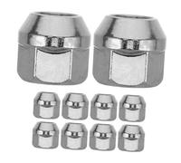 SOPOTUTU 10 pièces Écrous de Roue Open Ended pour Flasques Voiture Camion Remorque Écrou Acorn Acier Adaptés à Pneus Jantes et Moyeu Facile à Installer et Résistant à Eau