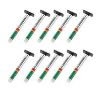 SOPOTUTU 10 pièces Jauge de Profondeur Bande Roulement Outil Mesure Usure Pneus Précis Marqueur Double Couleur pour Voiture et Moto