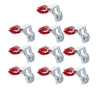 SOPOTUTU 10 Pièces Lot de Clips de Fixation Réglables pour Évier de Cuisine Agrafes Manganèse Résistantes Corrosion Installation sans Perçage Accessoires pour Montage Évier