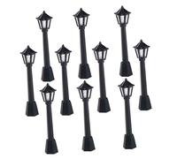 SOPOTUTU 10 Pièces Mini Street Lamp Model for Dollhouse Miniature Landscape Realistic Micro Garden Accessories Miniature Outdoor Pathway Lighting