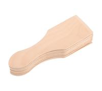 SOPOTUTU 10 Pièces Mini Wooden Spatulas Set Safe Natural Cooking Utensils for Small Pastry Turner for Pretend Play Kitchen Multifunctional Role Play Tool