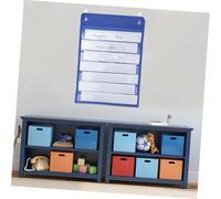 SOPOTUTU 10 Pièces Sac de Rangement Transparent Couches Pet pour Tableau Magnétique Mural Poche Murale pour Enseignement Jeu et Organisation à Kit avec Tableaux Blancs Effaçables