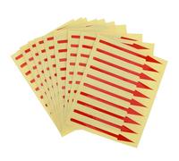 SOPOTUTU 100 pièces Autocollants Flèche Résistants à Eau pour Indicateurs de Pression Stickers Directionnels Réfléchissants Rouges Jaunes et Verts Pack de Petites Étiquettes Adhésives pour