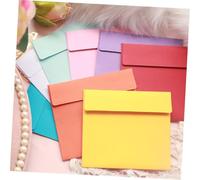 SOPOTUTU 100 pièces Enveloppes Papier Couleur Enveloppes Vintage Résistantes Papier Offset Double Face pour Rangement Lettres Cartes et Documents Fournitures de Fête Polyvalentes