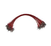 SOPOTUTU 100 pièces Fil de Morsure avec Émerillon Fil de Leader Durable pour Bass Perche Rouge