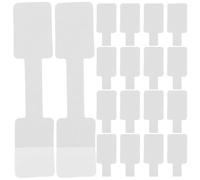 SOPOTUTU 100 pièces Lot de Étiquettes Prix Bijoux Autocollantes Blanches Papier Inscriptibles Main Étiquettes Prix pour Colliers Anneaux et Accessoires Format Moyen Usage Polyvalent