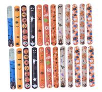 SOPOTUTU 100 Pièces Papa Cercle Bracelets De Fête D'halloween Bracelets De Claque Gifler Pour Araignée Accessoires Instantané D'halloween Pvc