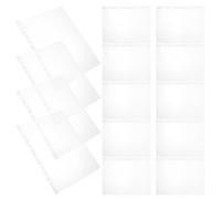 SOPOTUTU 100 Pochettes Porte-dossards Transparentes en PVC, Format A4 Petit, Protection Indéformable pour Dossards de Course, Poche Pratique pour Présentation et Organisation Sportive