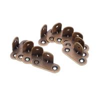 SOPOTUTU 10pcs Connecteurs d'angle en Laiton Forme de T à 90 Degrés pour Meubles, Installation Dissimulée, Support Angle Droit pour Étagères et Armoires, Projet Bricolage Maison